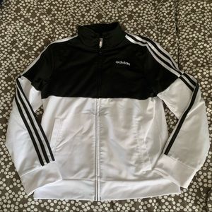 Adidas track jacket size 10-12.